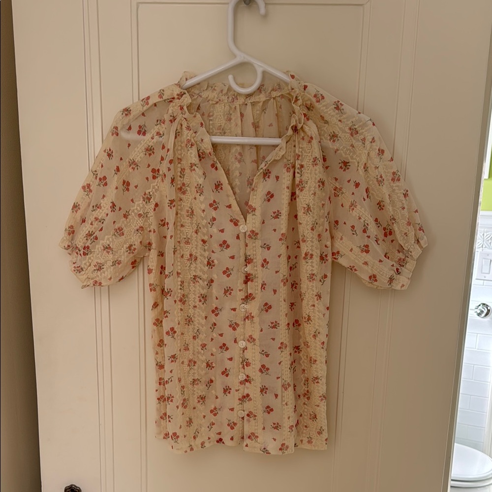 Floral Sheer Blouse